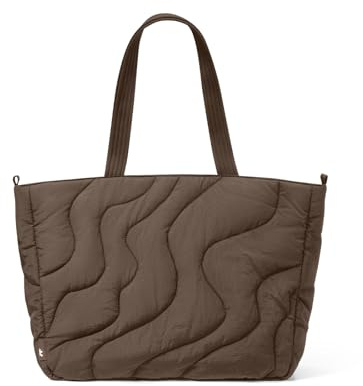 tomtoc Puffy bärbar datorväska för kvinnor 10 l/13,5/17,5 l, puffer arbetsväska med vadderat laptopfack för 13-16 tum bärbar dator, Medium - 13.5L, tygkassar