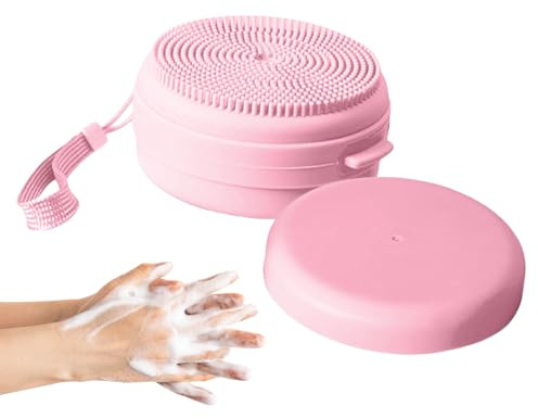 Exfoliant Corporel En Silicone - Brosse De Nettoyage Corporel - Douce et Hygiénique avec Distributeur de Savon Alternative au Luffa pour Peau Sensible Hommes et Femmes à la Maison Hôtel