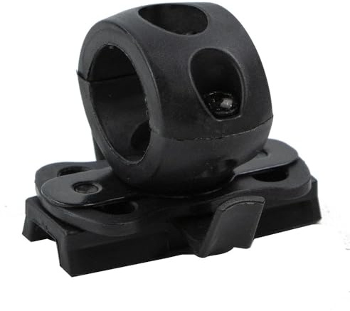 OAREA Tactical Helmet Flashlight Clamp Mount 360 Degree Quick Release Torch Holder Adapter FAST MICH IBH(25mm)