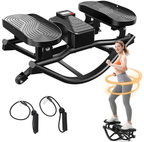 ERGOLIFE Rocking Stepper Side to Side for Home, Workout Machine Portable Compact Side-to-Side Rocker Steppers for Legs, Glutes, Abs