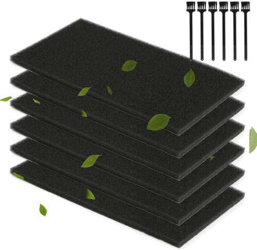 TGHongKy 6 x Dryer Filter Sponge for Bauknecht Privileg Whirlpool HX 481010354757 225 x 107 x 8 mm Foam Filter for Whirlpool HX Tumble Dryer Sponge Filter Dryer Filter with 6 Brushes