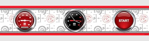 AG Design Selbstklebende Bordüre Disney Cars, WBD 8061 | Wasserfest Kinderzimmer Wand Dekoration | Wandbordüre für Mädchen und Junge | Folie, Mehrfarbig | Breite 500 cm x Höhe 14 cm
