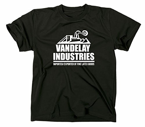 Vandelay Industries logotyp T-shirt, svart, XL