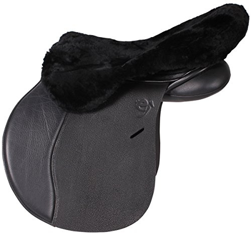 BR Sattelüberzug Lammfell Farbe schwarz