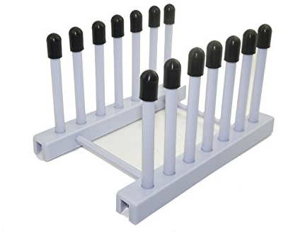 Disque Vinyle de stockage de support de support pour appareil de nettoyage Séchage,Affichage de rack en vinyle silicone Top Rack Peut contenir jusqu'à 6 Album LP de Records