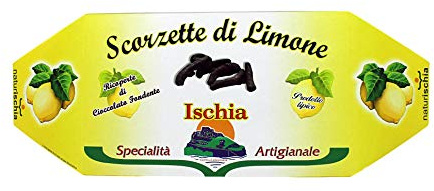 Naturischia - Set 3 pezzi scorzette di frutta ricoperte 180 gr. ciascuno (Limone / Fondente)