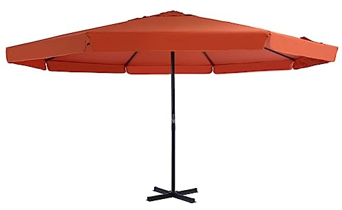 vidaXL Sonnenschirm Aluminium-Mast 500 cm Terrakotta-Rot