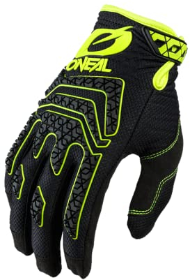 O'NEAL | Fahrrad- & Motocross-Handschuhe | MX MTB DH FR Downhill Freeride | Langlebige Materialien, Silikonprint für Grip | Sniper Elite Glove | Erwachsene | Schwarz Neon-Gelb | Größe L