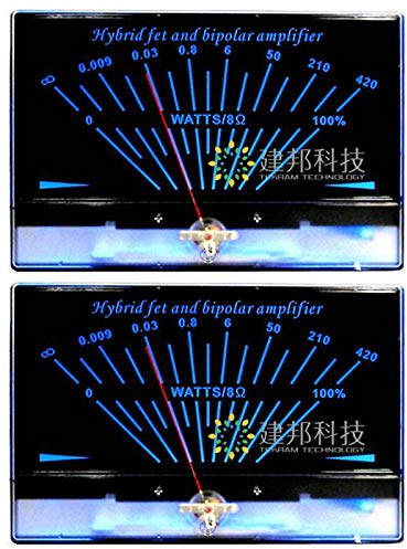 2PCS High precision VU meter single ended Class A power amplifier tube level meter DB table audio power meter P-200
