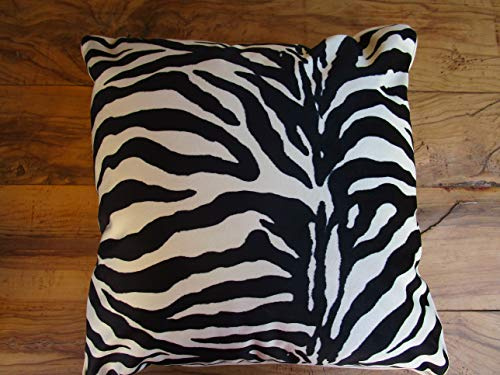 Pago Poco Kissenbezüge oder Dekokissen, Zebra-Design, aus Samt, Digitaldruck, hergestellt in Italien, 50 x 50 cm
