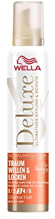 Wella Deluxe Dream Onde & riccioli - Schiuma per capelli per maggiore rimbalzo e definizione, resistente con 5 strati di cheratina - 200 ml