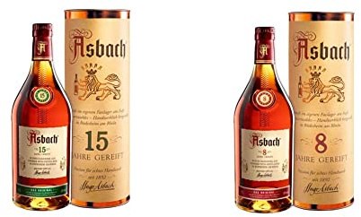 Asbach Spezialbrand 15 Years, 70 cl & 8 Year Old German Brandy, 70 cl