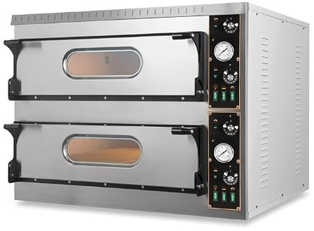 Four à Pizza Double Electrique - 12 Pizzas pour Pizzeria - TL Big idéal 18,0 kW - Resto Italia