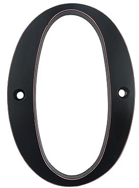 Hausnummer,Hausnummernschild 101 mm schwarze Hausnummer, Türschild, große Außenadresse, Briefkastennummern, moderne Haus- und Wohnungsschilder, Metall-Zink-Legierung ( Color : 0 , Size : 10CM_4 INCH )