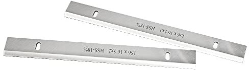 BCOMFY Lame de Rabot d'épaisseur HSS 6 156mm 156X16.3X3 Mm Couteau de Rabot en Bois for Accessoires d'outils électriques for Le Travail du Bois