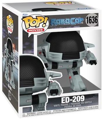 Funko POP! Super: Robocop - ED-209 | Offizieller Fanartikel und Merch - Vinyl Sammelfigur als Regal Deko - Geschenkidee zum Geburtstag für Fans und Sammler