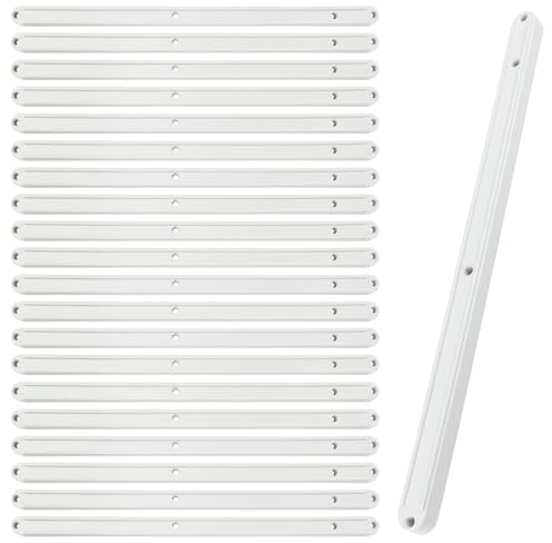 10 paia di guide per cassetti, lunghezza 296 mm e spessore 13 mm, di ricambio, in plastica, per cassetti da cucina, credenze, cassetti, per cassetti larghi 17 mm e oltre, scanalati, per casa, cucina