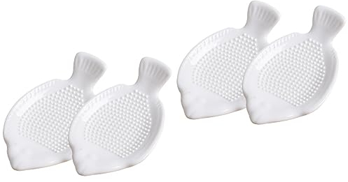 TOPBATHY 4piezas Plato Rallador De Cerámica Para y Jengibre Utensilio Manual Para Cocina Para Preparar Purés y Salsas De Limpiar y