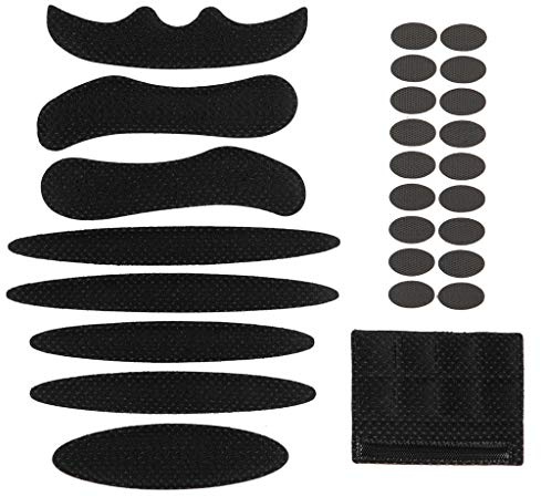 Juego de 27 almohadillas de espuma para casco de repuesto para bicicleta, universal, para ciclismo, ciclismo, carreras, deportes al aire libre, color negro