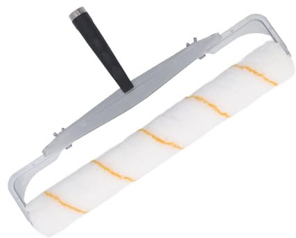 Large Paint Roller, Fast Painting 18 Inch Paint Roller Cover Set, Hot Bonded Fabric Paint Roller Frame with Detachable End Cap, for Walls Ceiling Floor Interior Exterior Painting