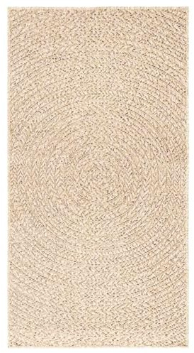 vidaXL Teppich ZIZUR Beige 60x110 cm Jute-Optik Indoor und Outdoor
