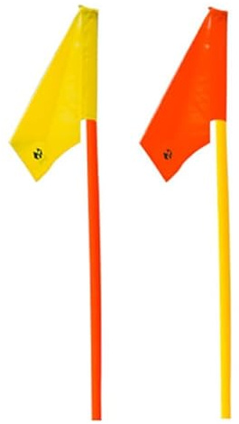 B+D Fahnentuch für Eckfahnen Ausführung für 30 mm Stange, Farbe Neongelb