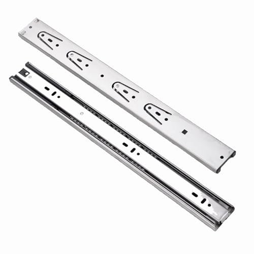 Cajones Extraibles para Cocina, Guias Correderas para Cajones, Guia para Cajones, Rieles Cajones Extensión Completa, Guías Laterales Para Cajones con Rodamiento de Bolas(50cm/19.68in)