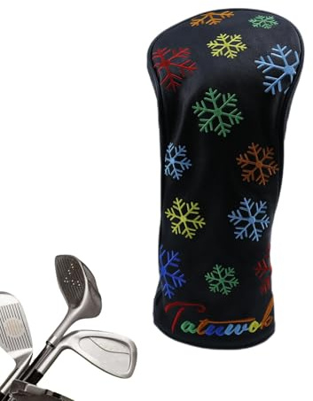 Golfschläger-Schutzhülle, Golfschläger-Schutzhülle, Sportlicher Golfschläger-Schutz, Schneeflocken-Stickerei, Golfschläger-Schutzwerkzeug für Anfänger, Enthusiasten