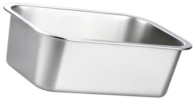 HINAYOSAN Stainless Steel 1.25 Gallons Large Dog Water Bowl, Metal Pet Dog Water & Food Bowl, Outdoor Feeder Dish Plate For Big, Extra Large Pet