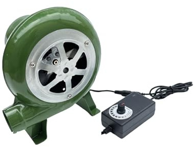 Ventilateur électrique adapté au barbecue, mini moteur de ventilateur avec adaptateur de vitesse Avec une forte capacité de dissipation de la chale(80W)