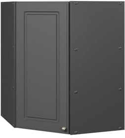 Vicco Armario Colgante de Esquina Fame-Line, Antracita-Oro Landhaus, 57 cm, para Combinar con Otros módulos de la Serie Fame-Line