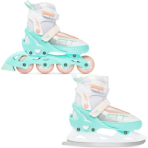 RAVEN Profession 2in1 Schlittschuhe Inlineskates Inliner für Kinder und Erwachsene verstellbar