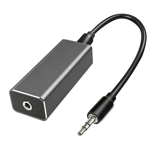 VIEVRE Entstörfilter, Ground Loop Isolator, 3,5 Klinke Filter mit 3,5 mm Audiokabel für Auto Audio/Heim Stereo System/Bluetooth-Lautsprecher, Auto Radio Entstörer Noise Filter, Entstörfilter Klinke