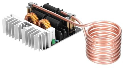 Wärmetauscher ZVS 1000W 20A Niederspannungs-Induktionsheizungsplatine Netzteilmodul Flyback-Treiberheizung Tesla-Spule for DIY-Kleinteile 12-48V(12-48V)