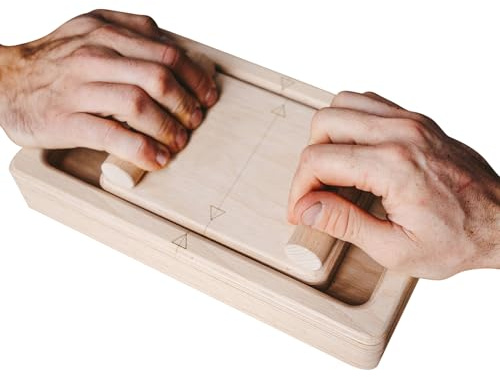 Climbers Finger Armwrestling – 1x1cm Grip Strength Trainer Hand Exerciser | Interactive Wooden Board Strength Trainer, Hand Exerciser Toy, Fun Climbers Training Equipment, Dormitory Fitness, Finger Gr