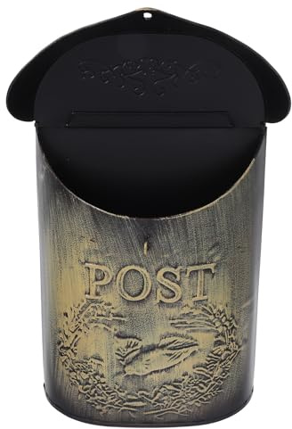 GALPADA Cassetta Postale da Parete Vintage in Ferro, Organizer di Posta Domestico, Cassetta dei Suggerimenti Design Salvaspazio per Decorazione Murale Esterna