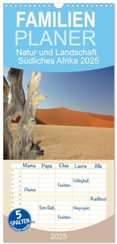 Familienplaner 2025 - Natur und Landschaft. Südliches Afrika 2025 mit 5 Spalten (Wandkalender, 21 cm x 45 cm), CALVENDO: Spektakuläre, einzigartige ... Süden Afrikas zu bieten hat. (CALVENDO Natur)