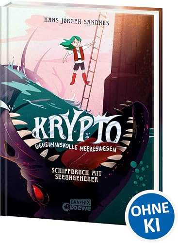 Krypto - Geheimnisvolle Meereswesen (Band 3) - Schiffbruch mit Seeungeheuer: Komm mit auf eine spannende Ozeanexpedition - Comic-Buch für Kinder ab 9 Jahren