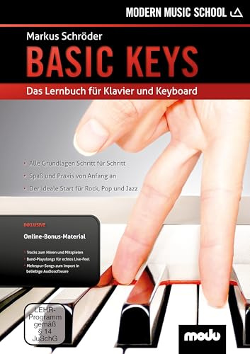 Basic Keys: Das Lernbuch für Klavier und Keyboard - Lehrbuch mit online Bonus