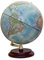 Globo Magallanes Vasa con mapa político o laminado a mano, independiente sin meridiano de 32 cm de diámetro, globo con pie de madera marrón rojizo escala 1:40.000.000 32 cm