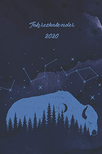Jahreskalender 2020: 365 Tage 52 / 53 Wochen undatiert A5 Notizbuch für Notizen & Termine Wochenplaner 200 Seiten