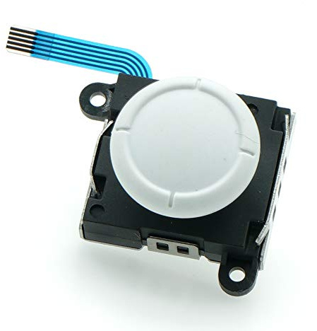 PartEGG Joystick Thumbstick Analog Button Control Module für Nintendo Switch/Switch Lite Joy-Con Controller weiÃŸ (Upgrade-Version) WeiÃŸ weiÃŸ