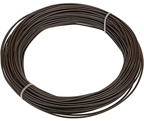 HaGa® Spanndraht 3mm x 25m - verzinkt - Gartendraht für Maschendrahtzaun - braun- langlebig- robust- UV-beständig