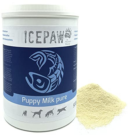 ICEPAW Puppy Milk Pure 500 g I Welpenerstmilch I mit Kolostrum für Starkes Immunsystem