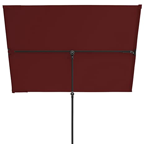 Doppler Active Balkonblende Black Edition 170x130cm in Bordeaux I Sonnenschutz für Balkon & Terrasse I Flexibler Sichtschutz I Sonnenschirm rechteckig & drehbar I Gartenschirm für Dachterassen
