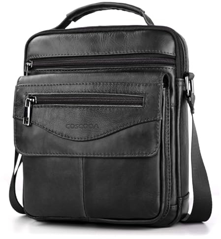 COSCOOA Shoulder Bag for Men Leather Man Purse Crossbody for Men Handbag Messenger Satchel Travel Bag