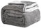 Good Nite Mantas 130x150cm, Manta y Colchas, Mantas para Sofa, Manta de Franela Sherpa Gruesa de Invierno Blanket (Gris)