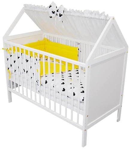 Need Sleep Babybett komplett Set 120x60 cm mit Matratze und Bettwäsche Blaue Tiere