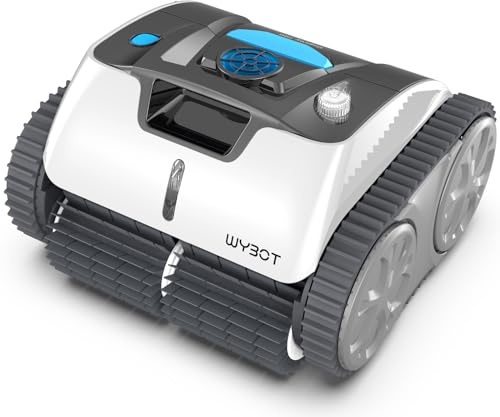 WYBOT Poolroboter Akku, Vollautomatisch Poolreiniger Boden für 110 Mins, Wasserlinie, Wandreinigung, Poolsauger mit Navigation & Routenplanung, für Pools über oder im Boden bis zu 120 ㎡