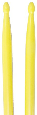 1 Paar Drumsticks, 5A Teardrop Baquetas Pound Fitness, Drumsticks Geformte Nylon Drum Set Sticks Zubehör für Musikinstrumente (Gelb)